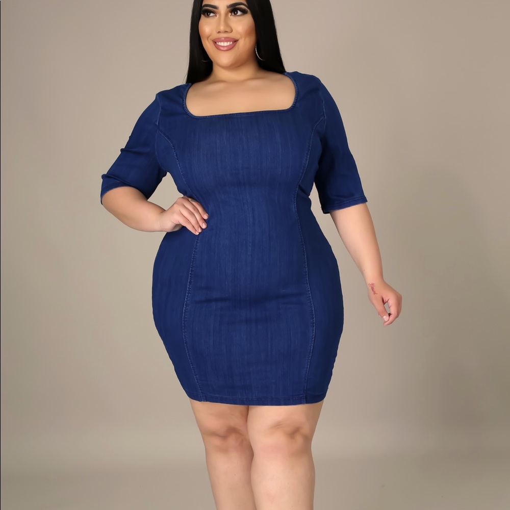Plus size Denim Dress